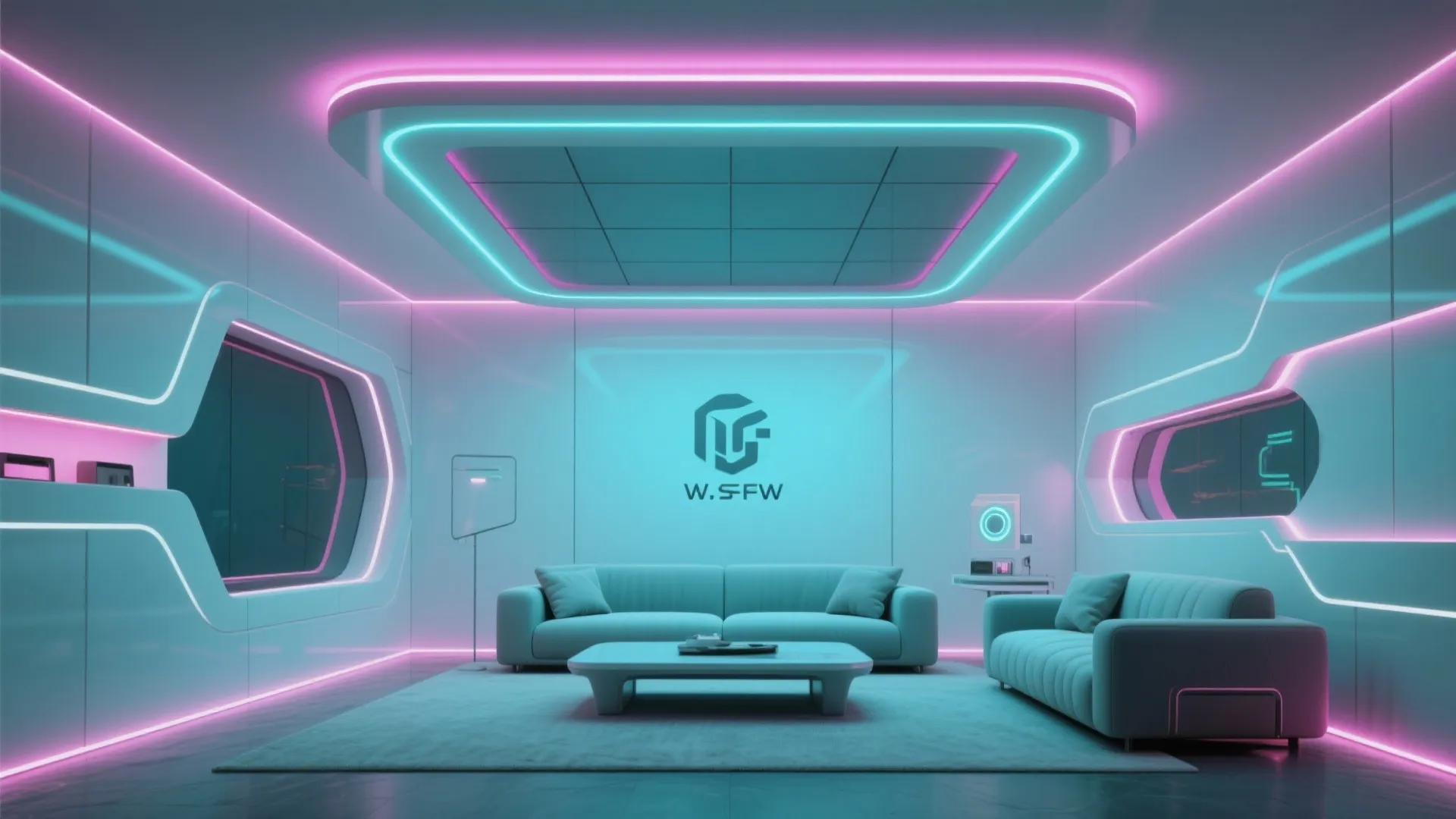 Suspended Panel with LED Edges