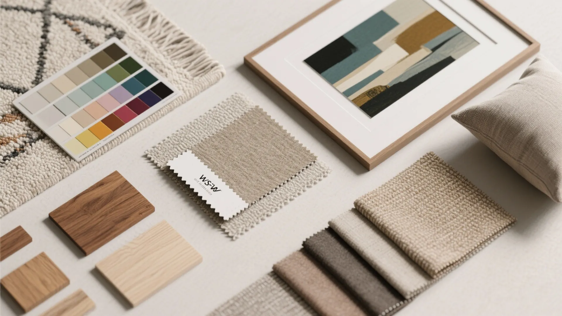 4. Match rug tones to artwork for a polished look