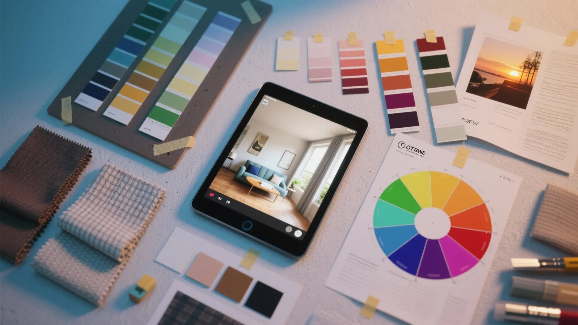 Inspiration 5 — Test patches, mood boards, and smart tech