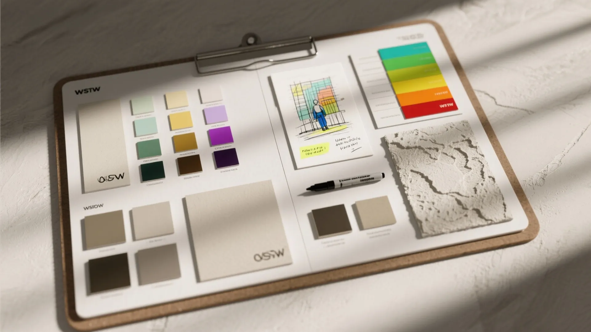 5. Test color blends and draft mini murals