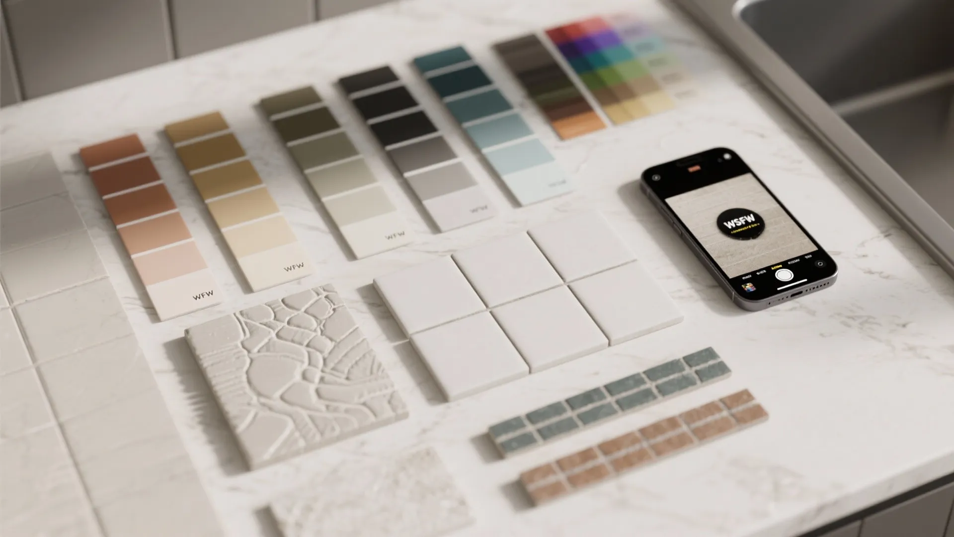 5. Match cabinetry to tile undertones