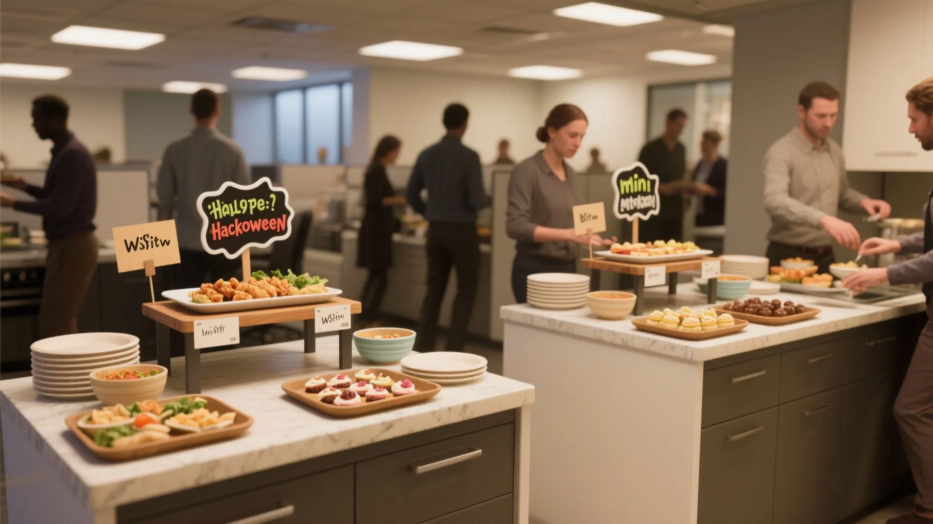 4. Sweet & Savory Bite Stations — mix textures for variety