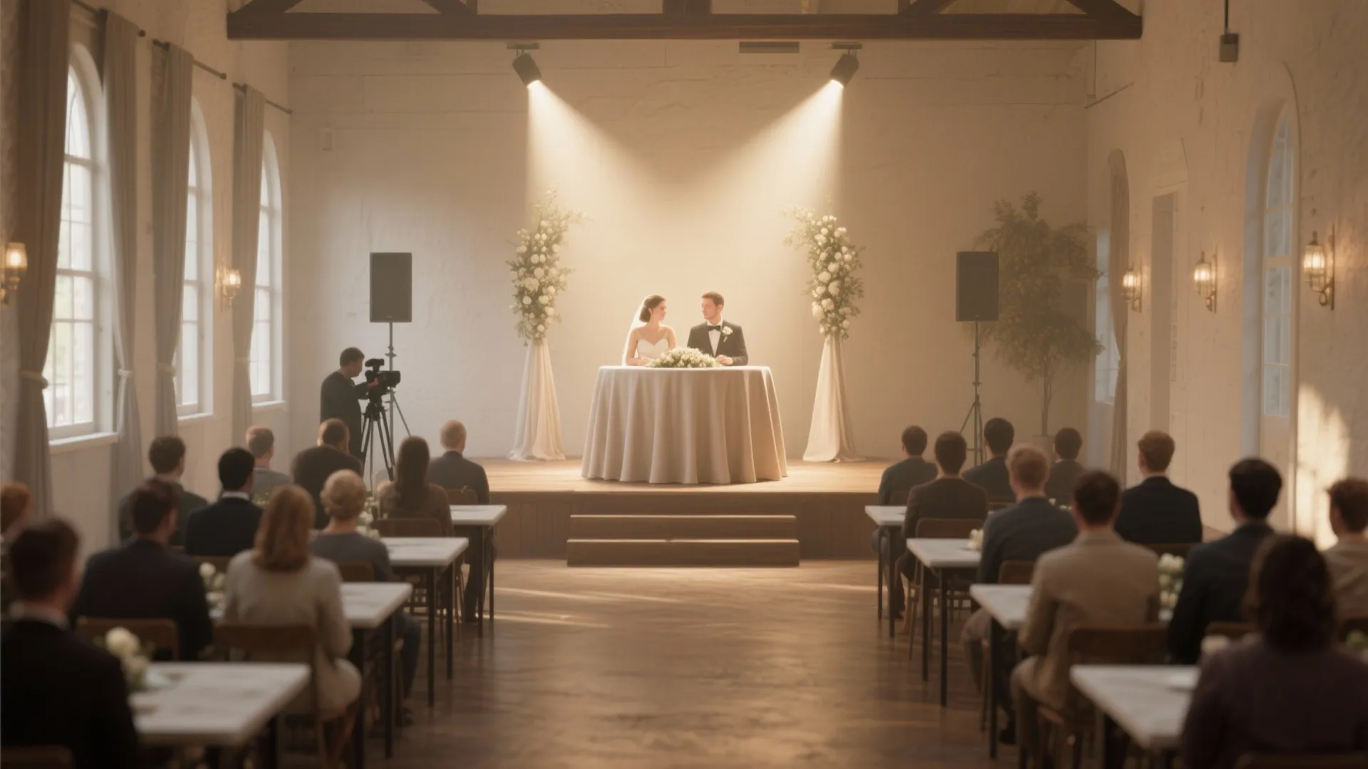 4. Sweetheart + Guest Rows: Prioritize the couple without wasting space