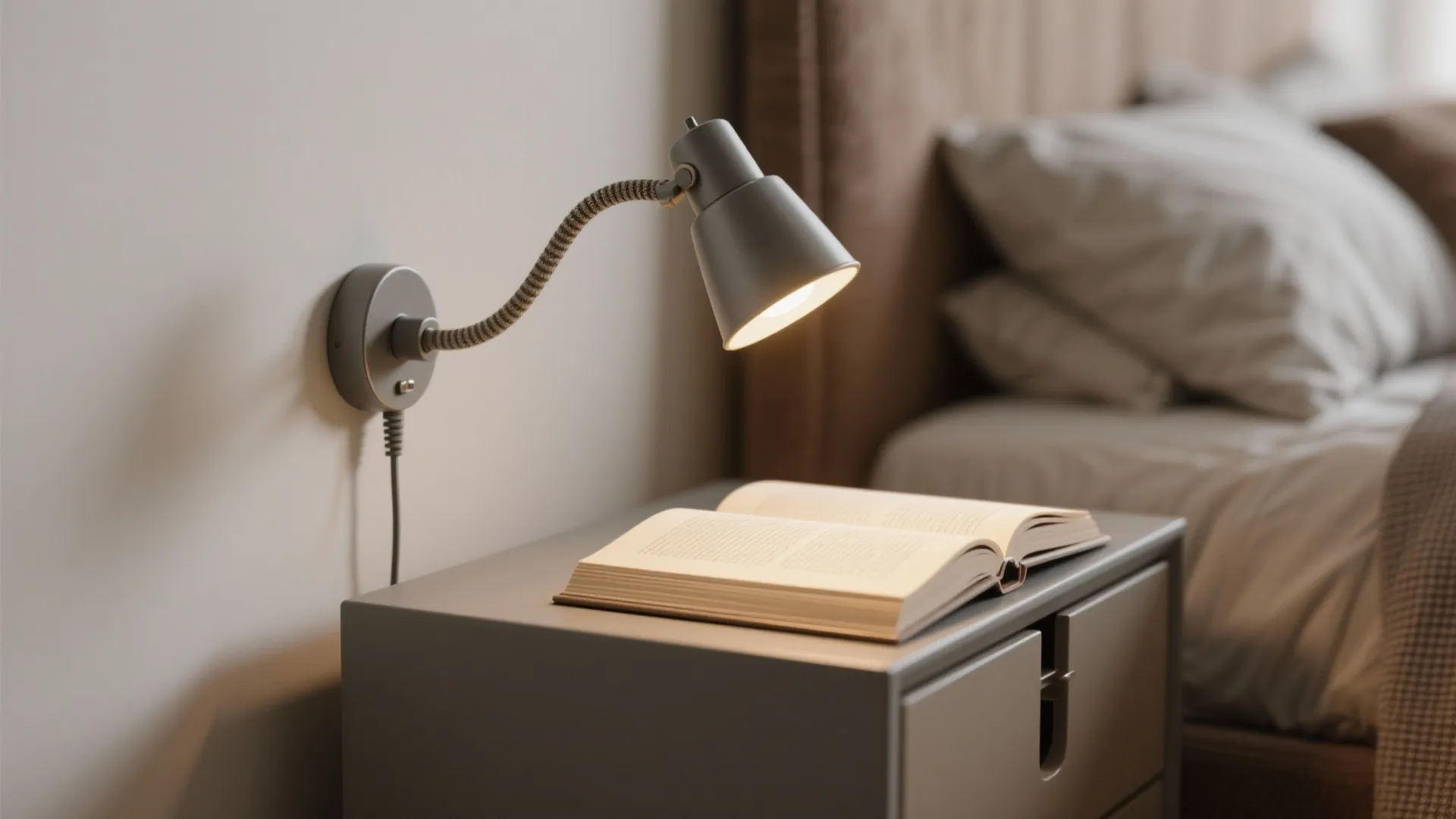 1. Swing-Arm Plug-In Sconces for Bedside Reading