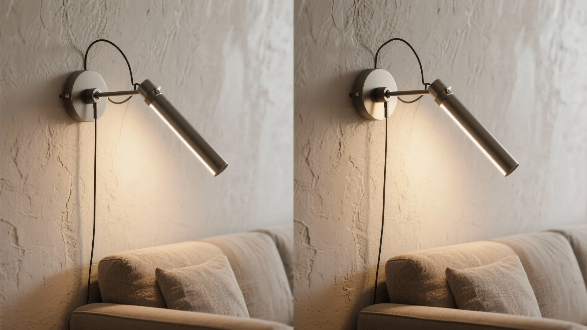 1. Slim Profile Swing‑Arm Sconces