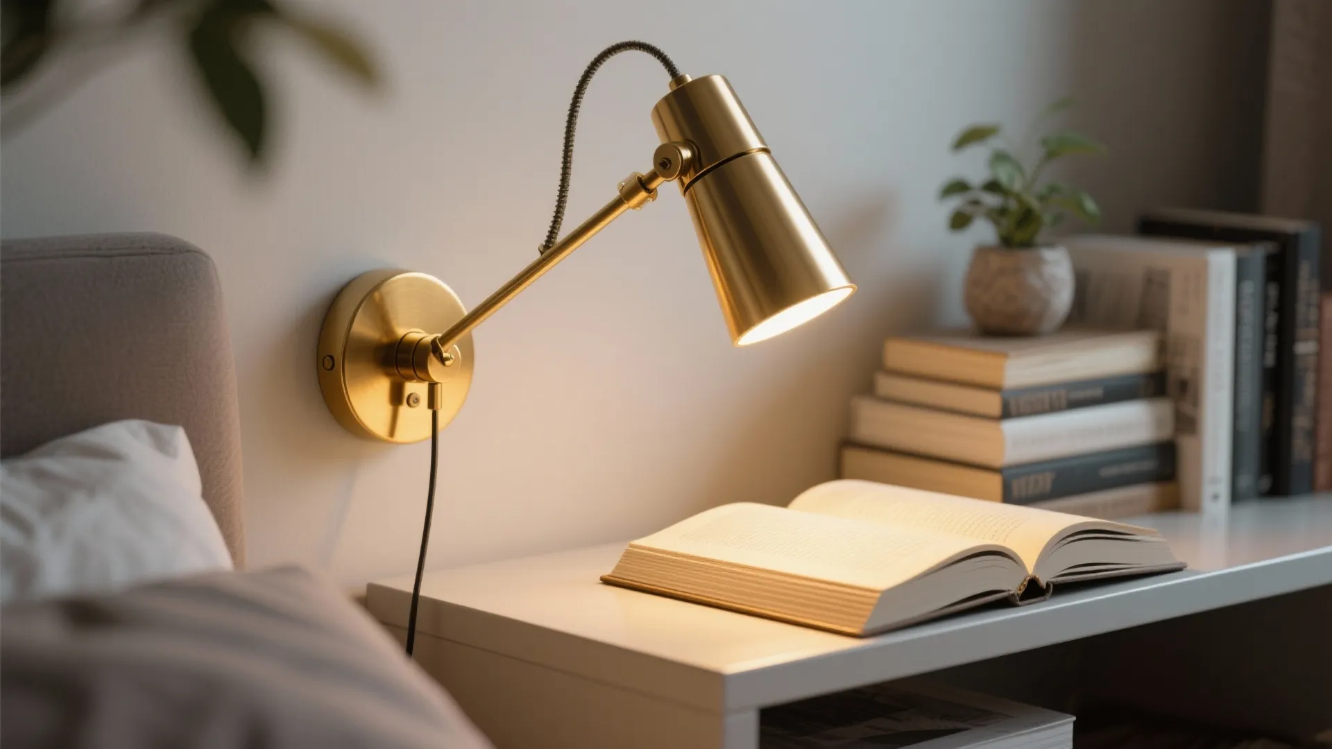 1. Slim Swing-Arm Sconces for Compact Reading Corners