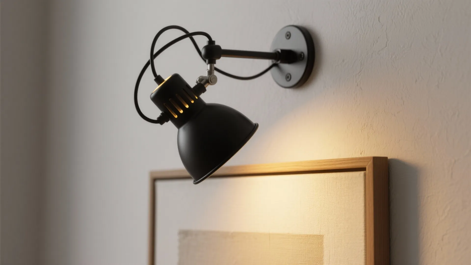 1. Adjustable Swing-Arm Picture Lights