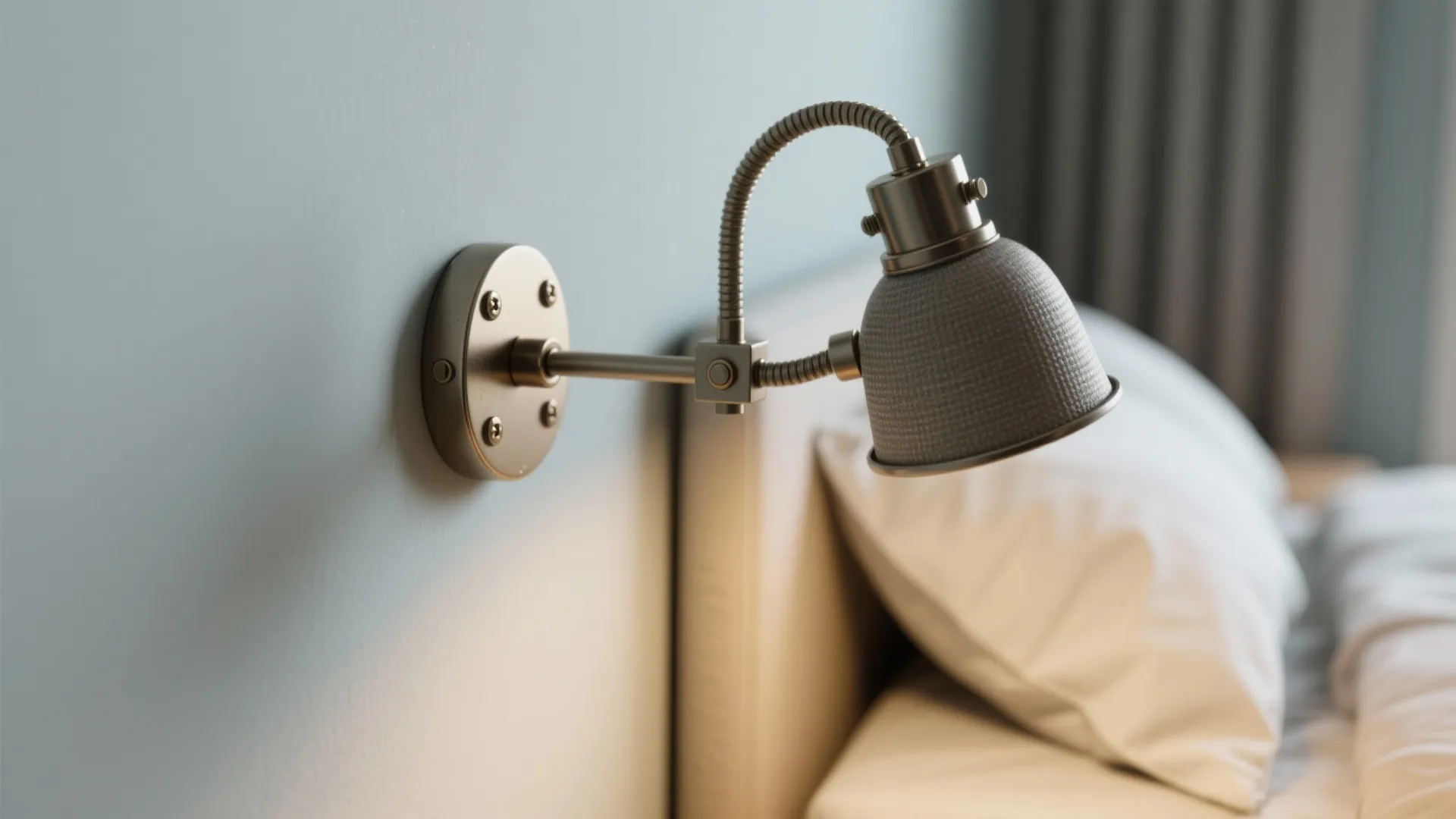 1. Swing-arm bedside sconces