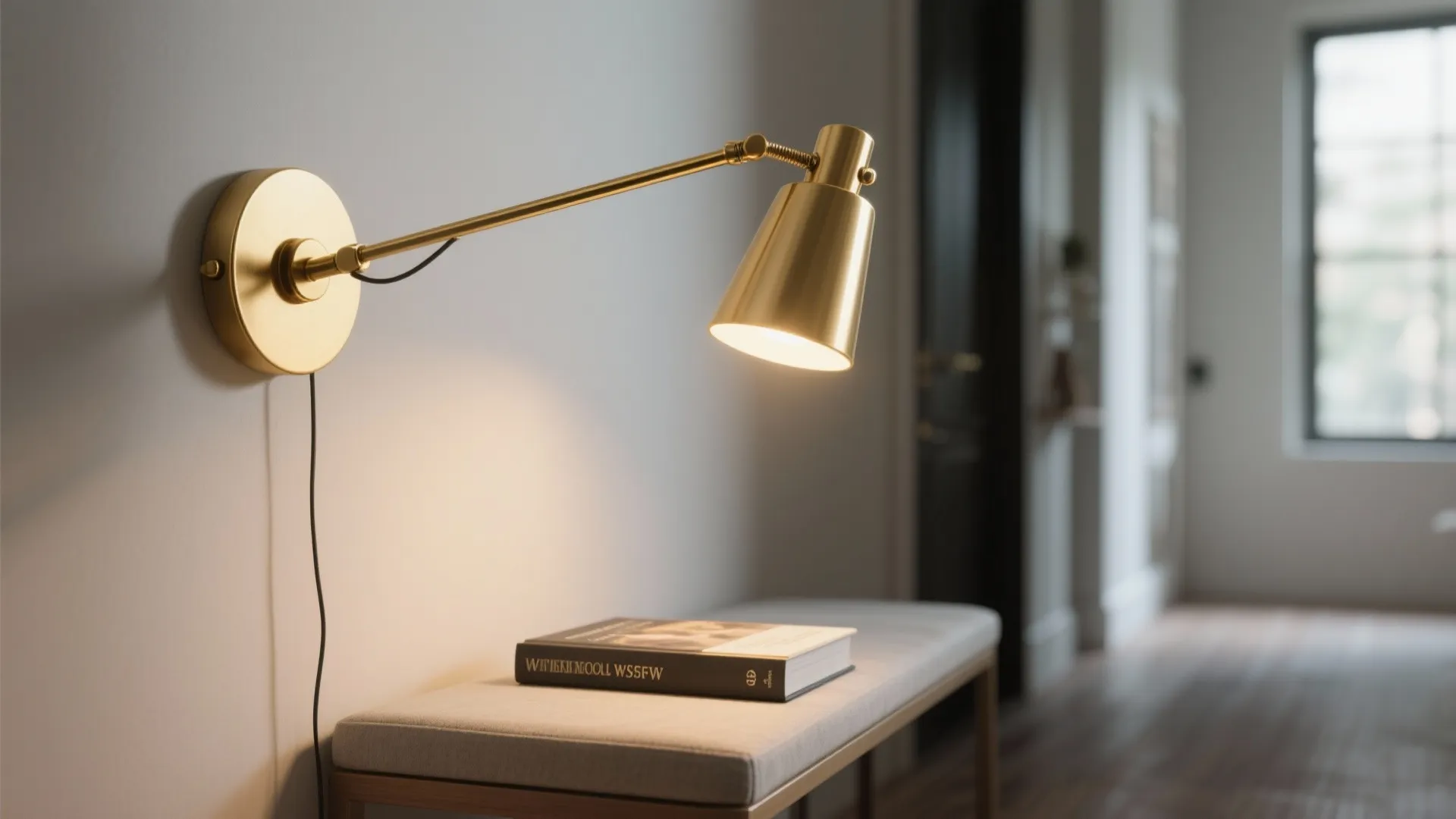 1. Slim Profile Swing-Arm Sconces