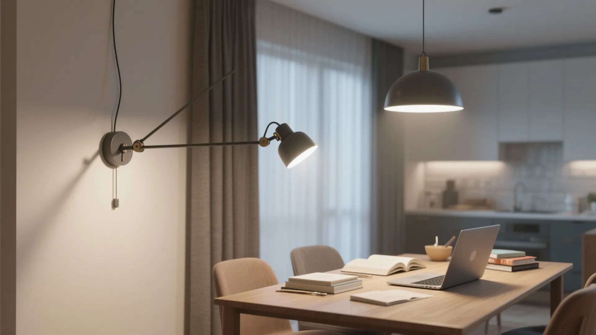 3. Adjustable Swing-Arm for Flexible Dining