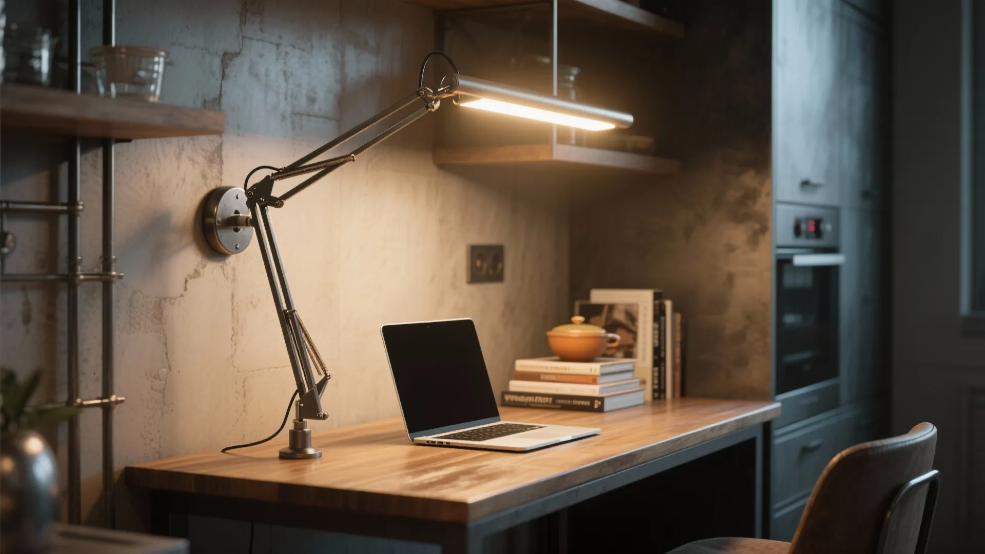 3. Adjustable swing-arm fixtures