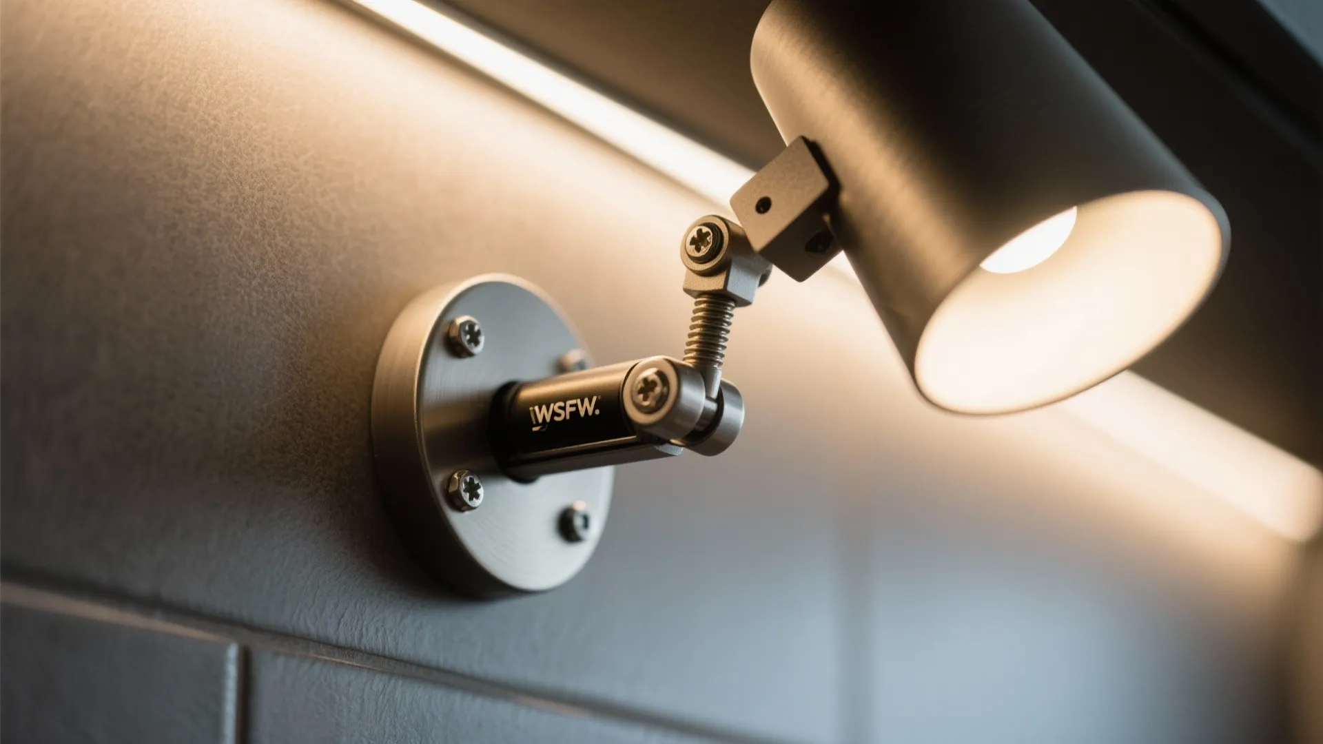 Adjustable arm lamps for flexible zones