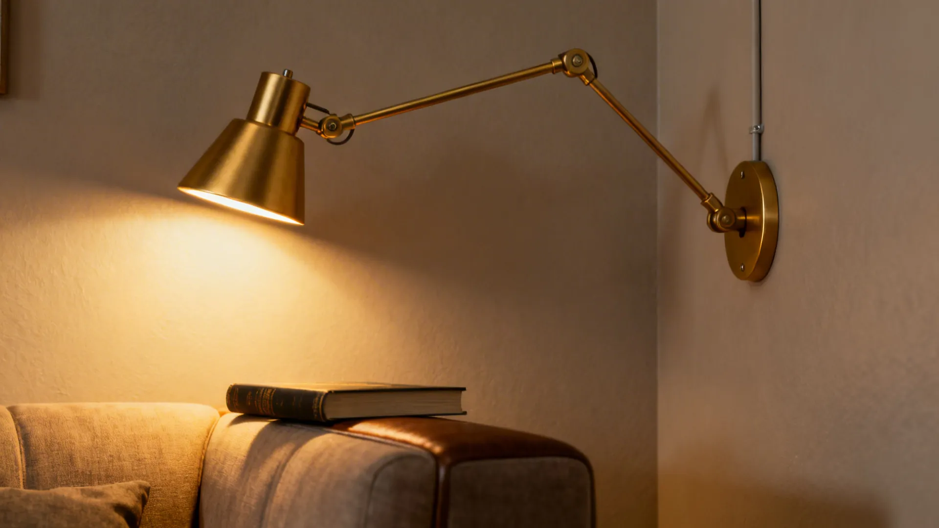 2. Wall-Mounted Swing Arm Lamps
