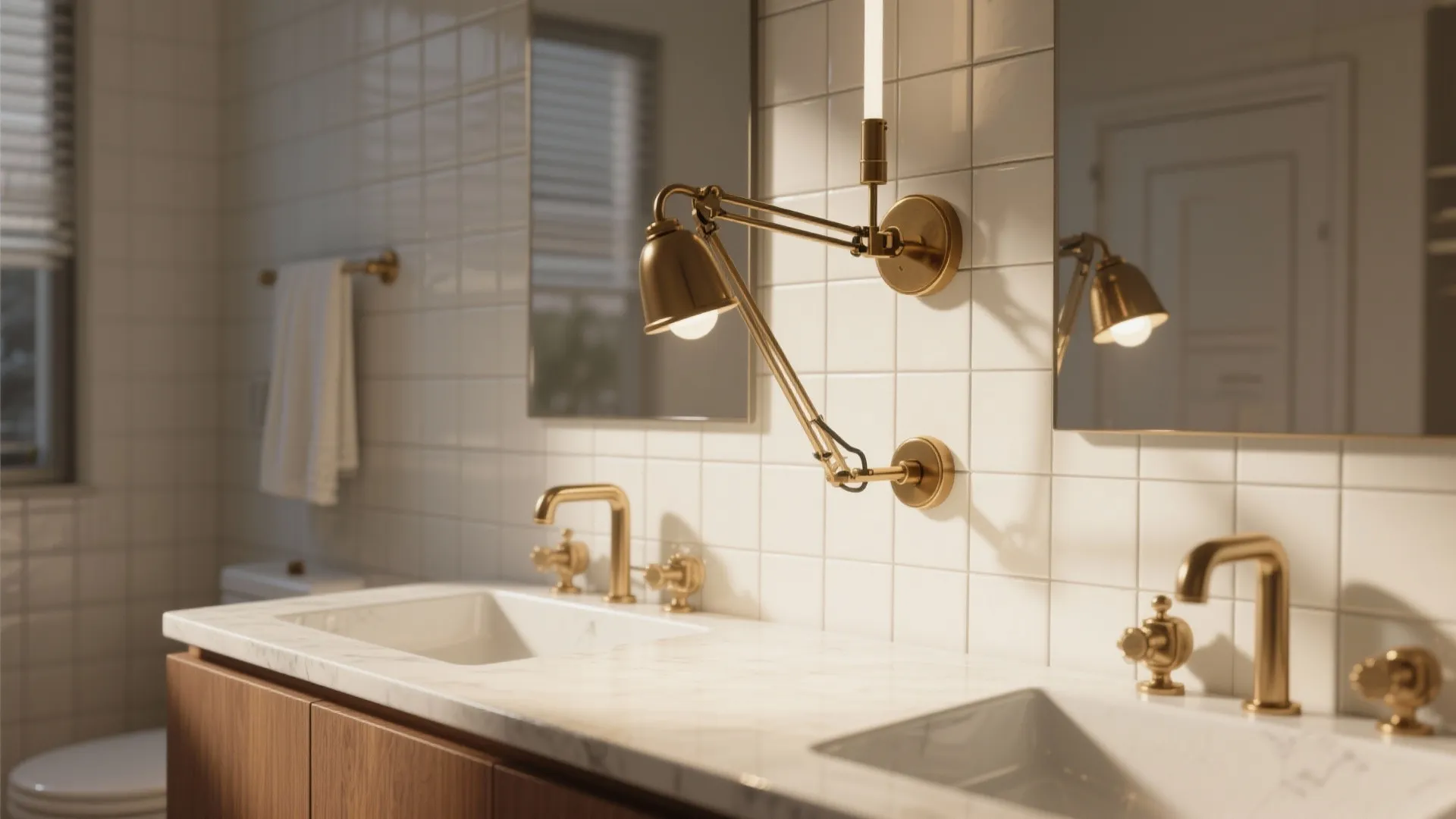 3. Adjustable swing-arm lights