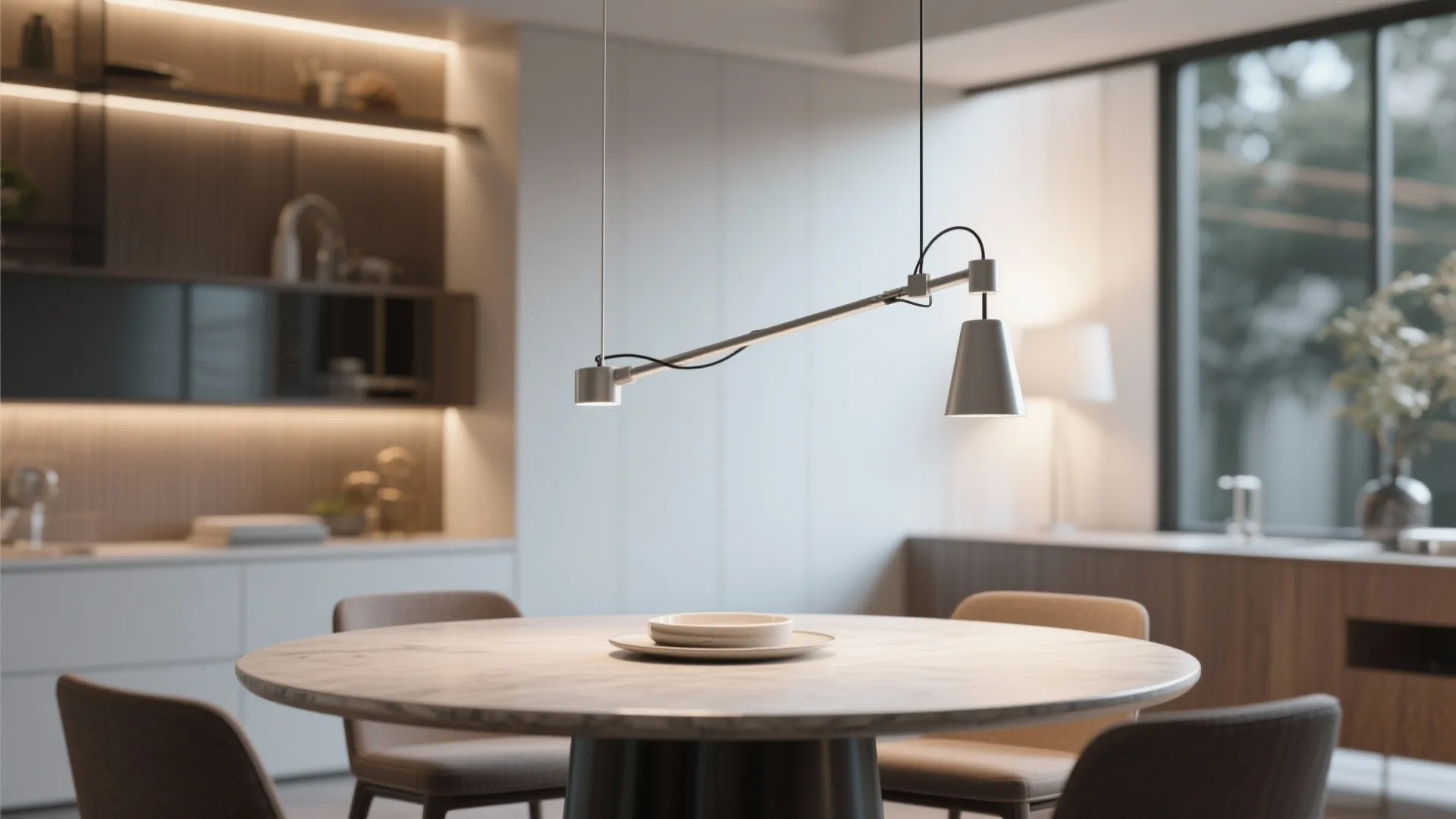 5. Adjustable Swing-Arm Pendant