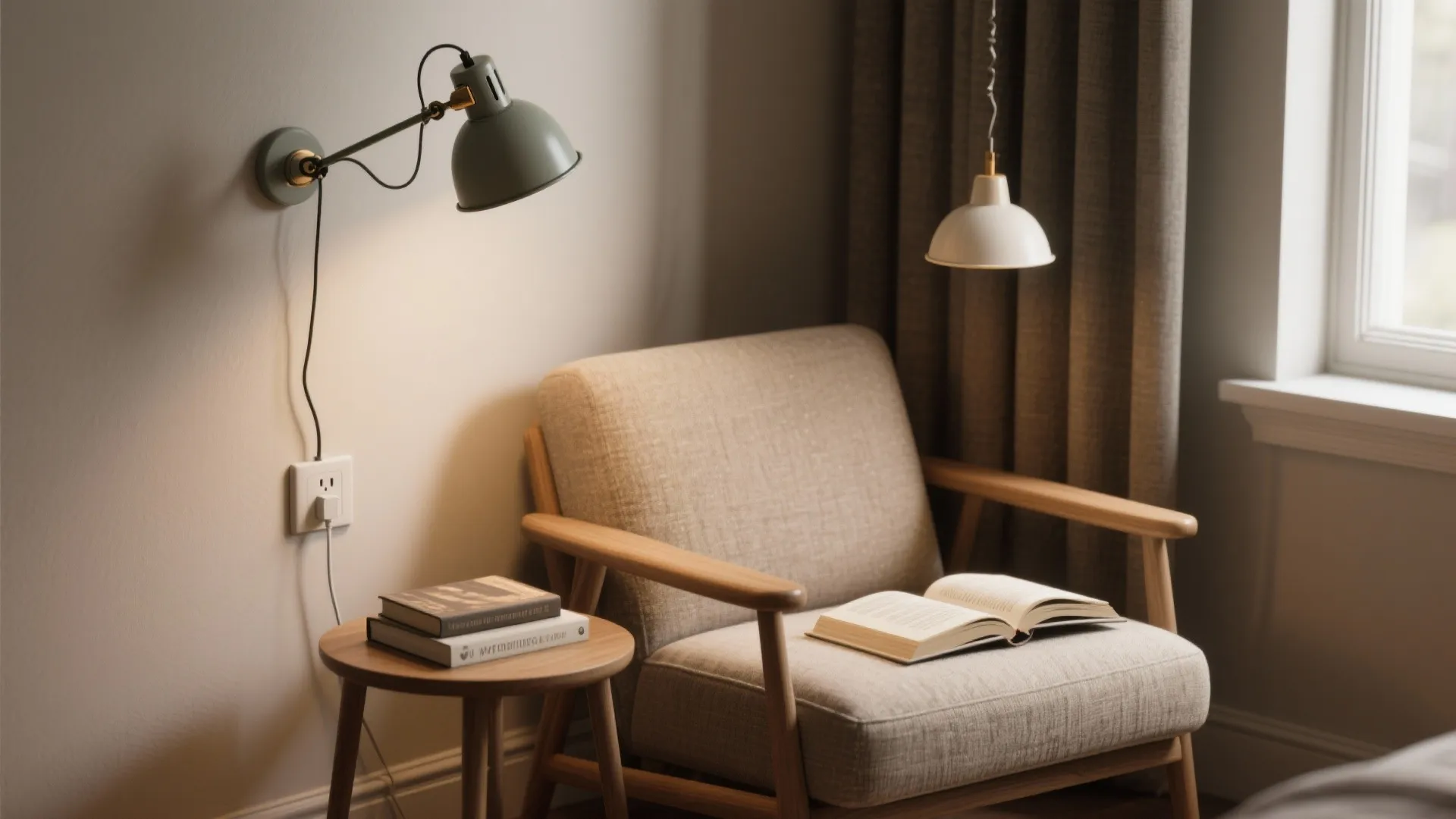 5. Multi-tasking fixtures: swing-arm lamps and plug-in pendants