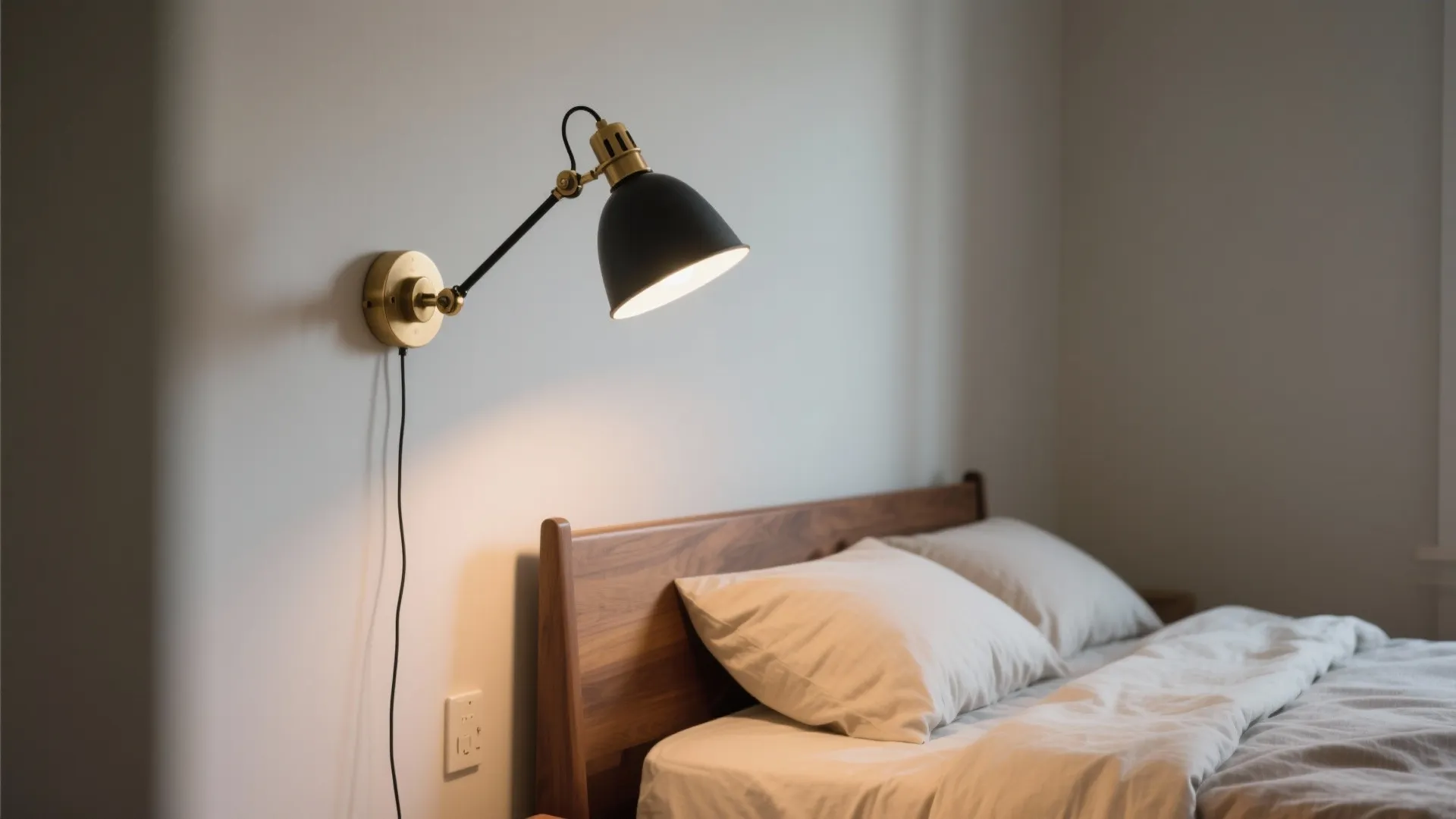 Swing-arm flexibility for reading and shared beds