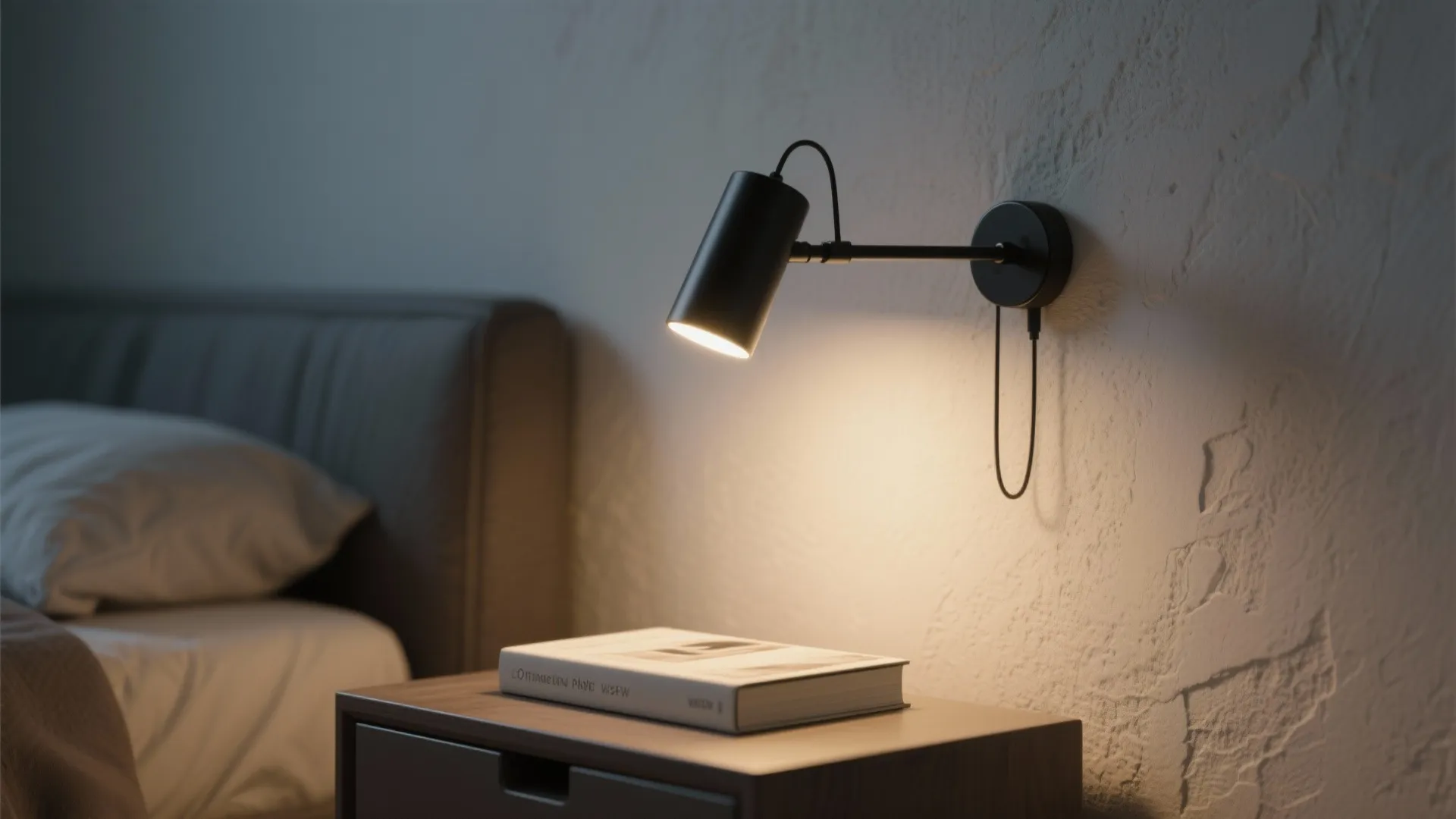 1. Slim swing-arm LED for bedside reading