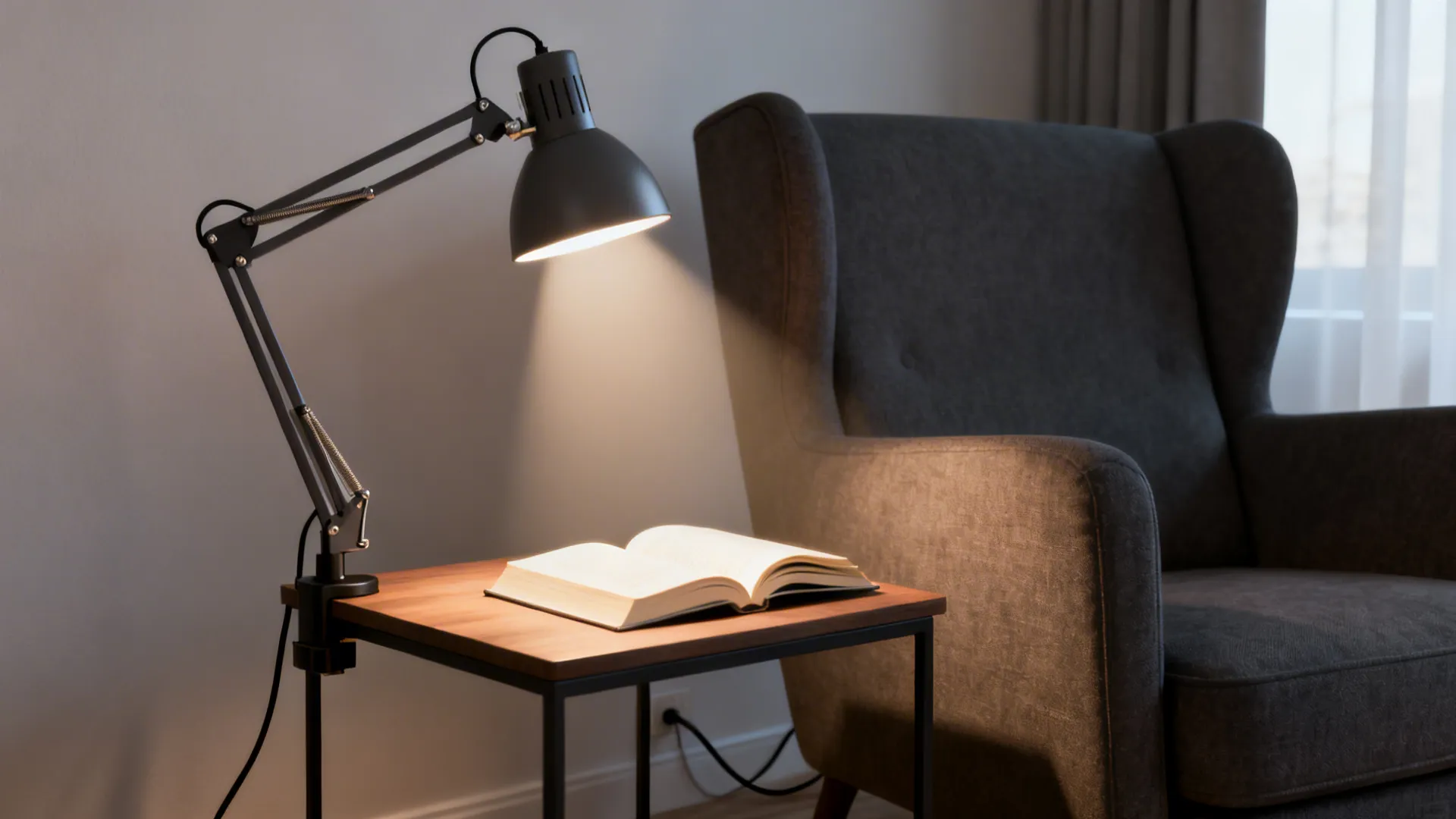 2. Adjustable Swing-Arm Lamp