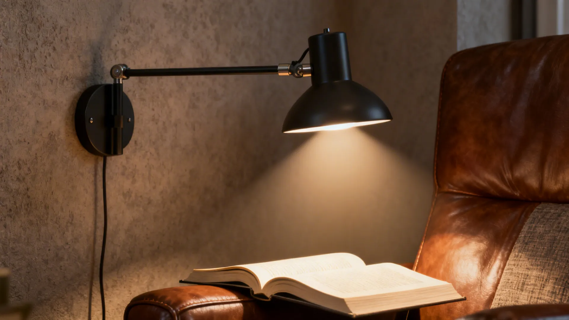 1. Swing-arm wall sconce for reading nooks