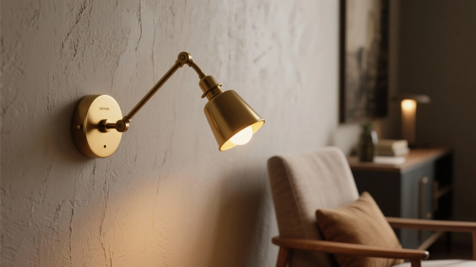 2. Wall-Mounted Swing Arm Sconces