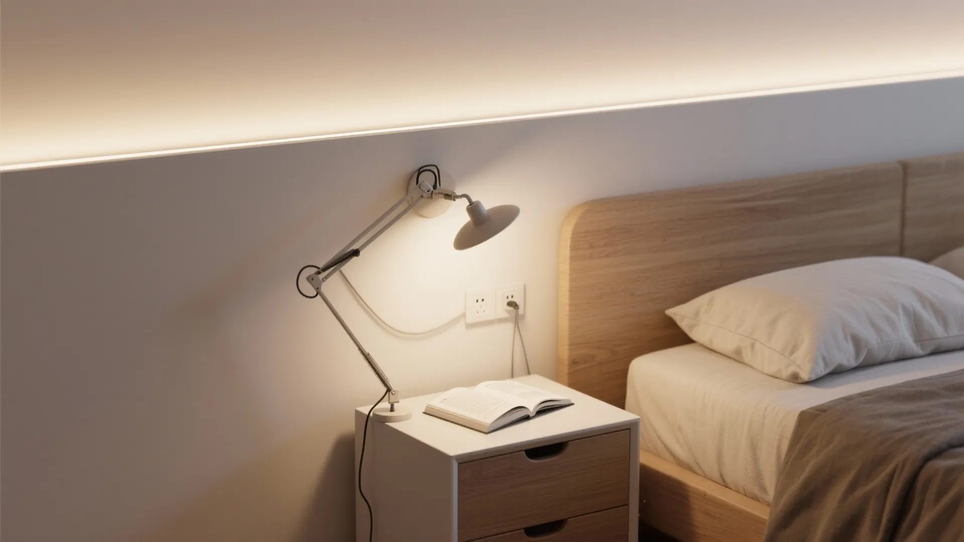 1. Swing Arm Corded Sconce for Bedside Flexibility
