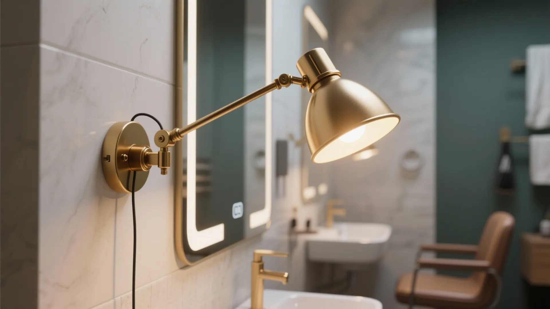 3. Adjustable Swing-Arm Sconces for Flexible Tasking