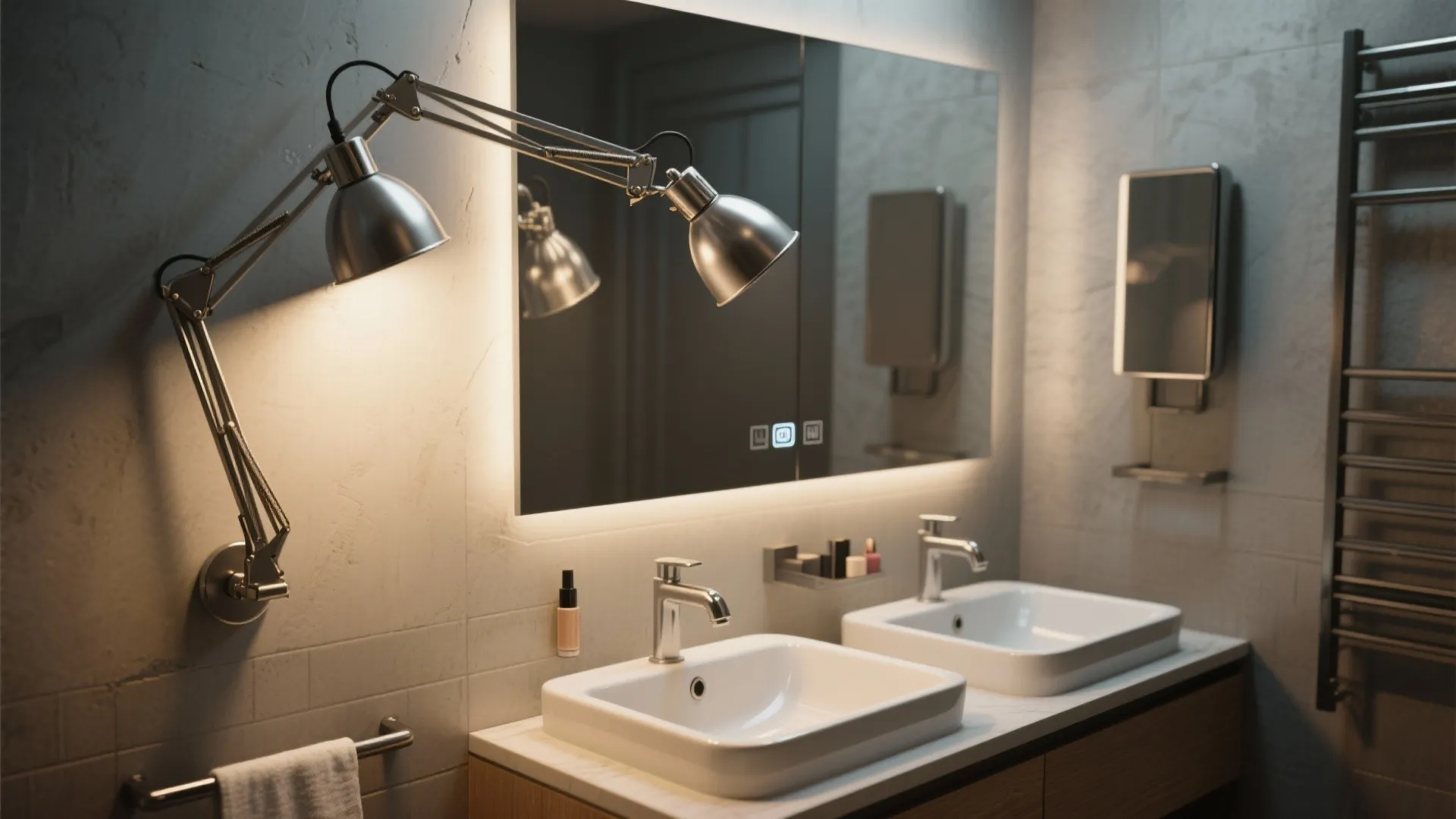 2. Wall-Mounted Swing Arm Sconce