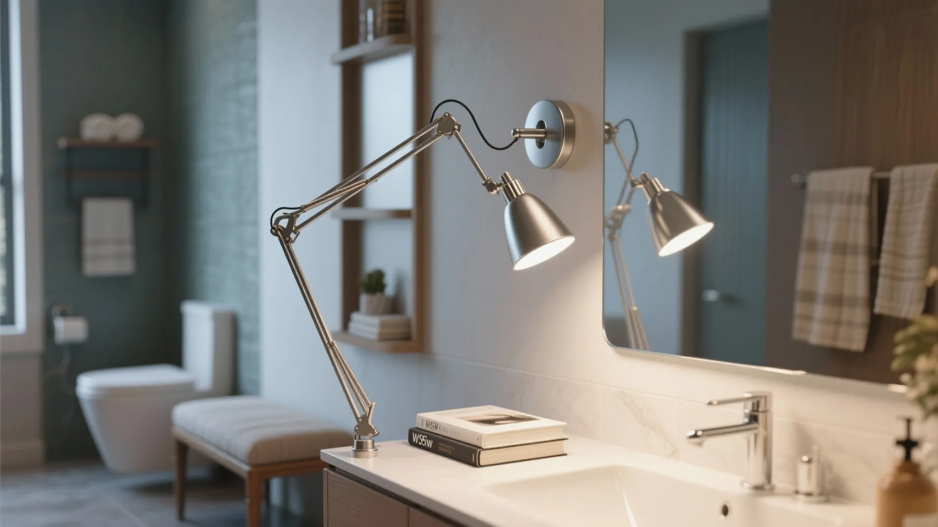 4. Adjustable Swing Arm Sconces for Flexibility