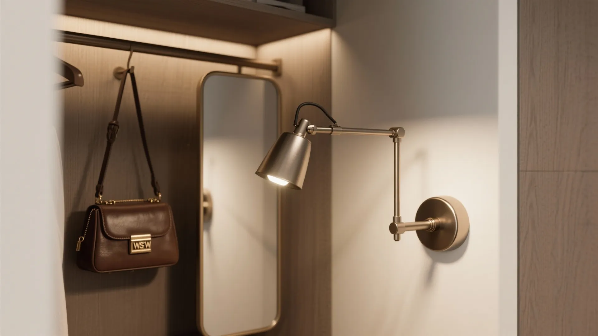 2. Adjustable swing-arm sconces