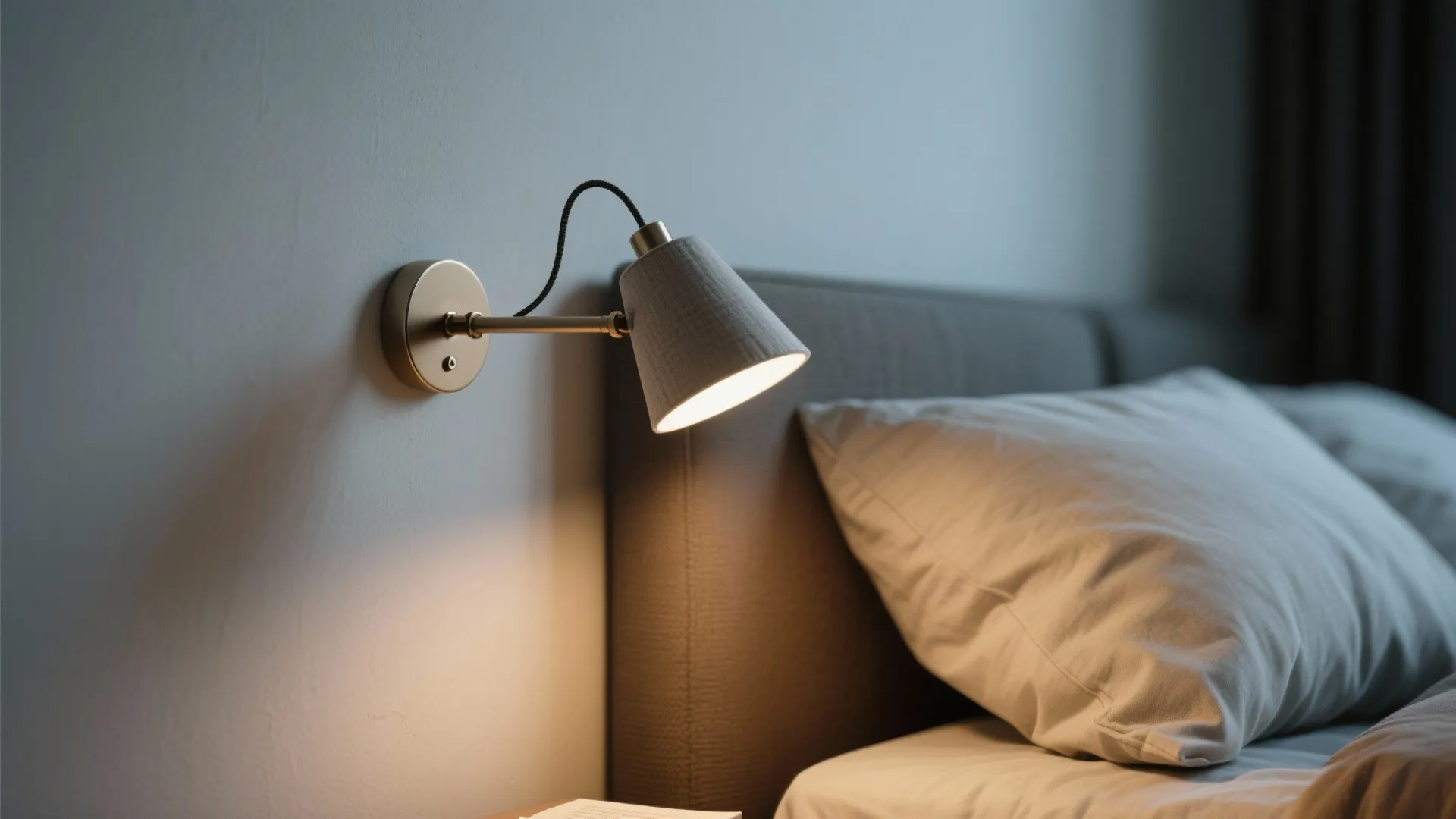 1. Slim swing-arm sconces for bedside nooks