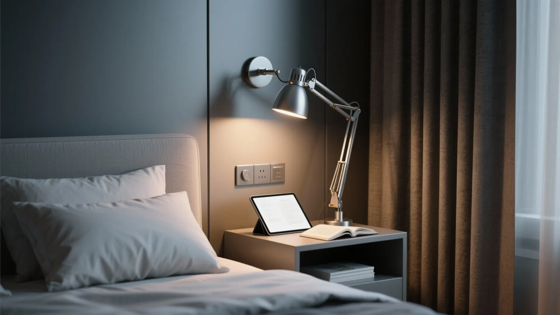 3. Task-focused swing arm (flexible & practical)