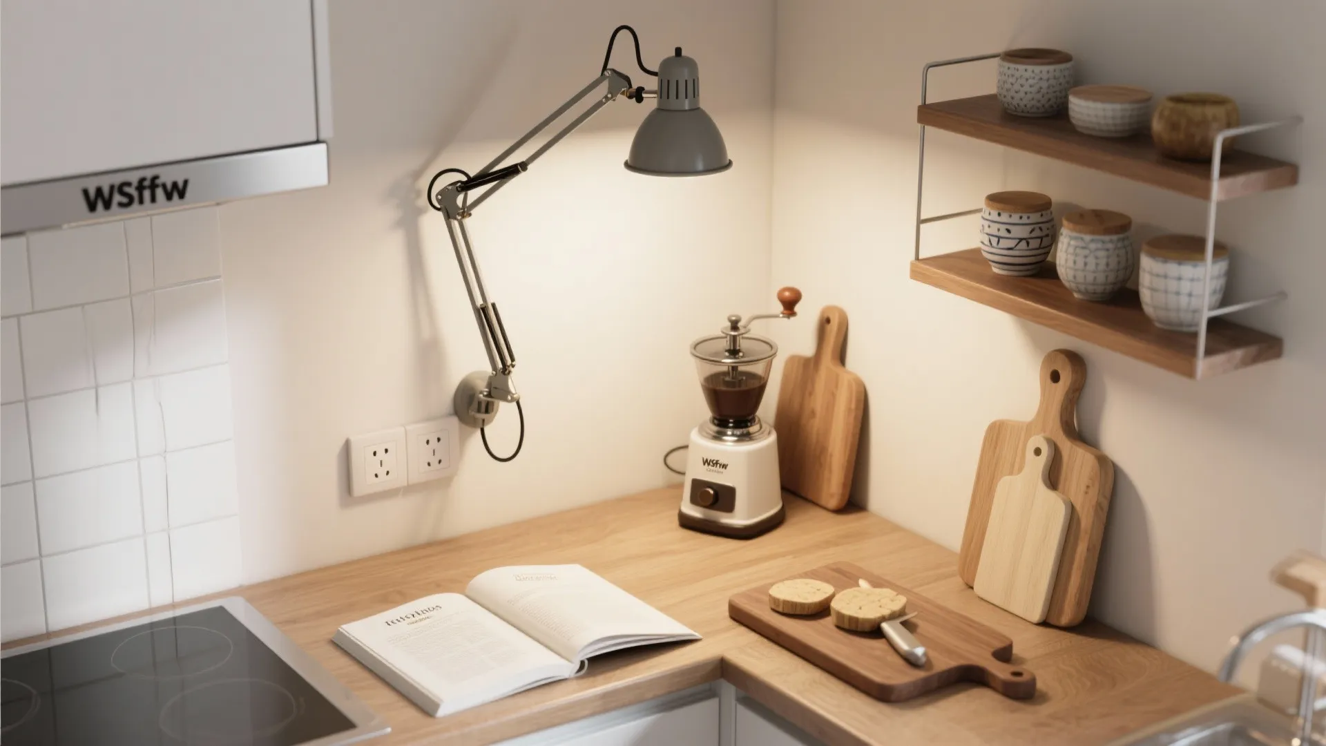 Adjustable swing-arm lights for flexible tasks