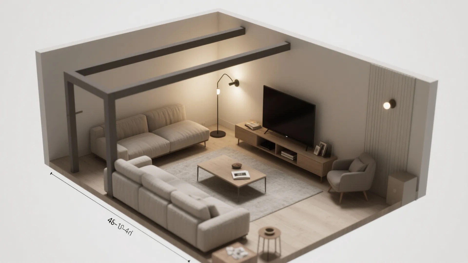 4) Layered task + ambient using swing-arm sconces