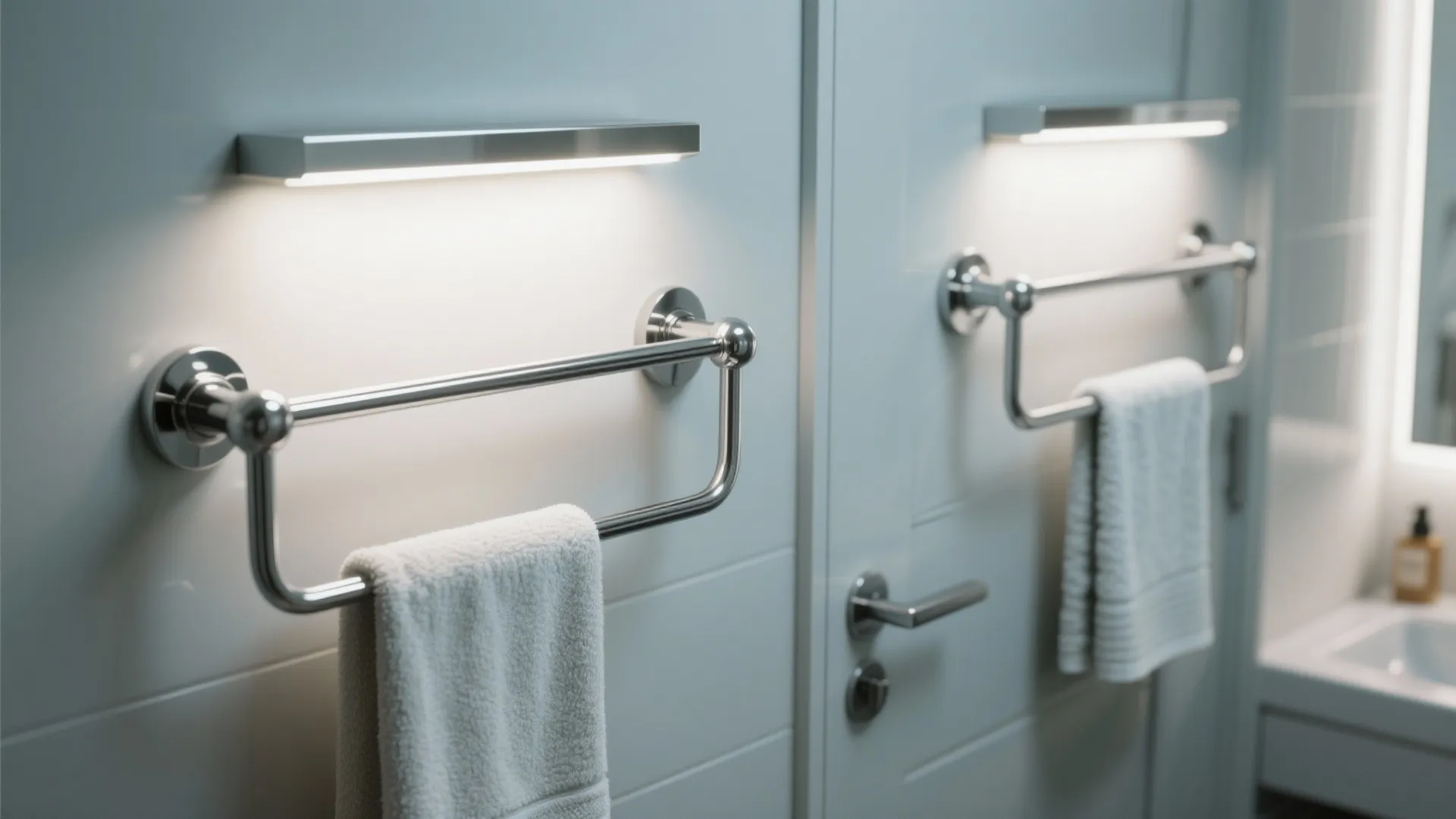 3. Swing Arm Towel Bars