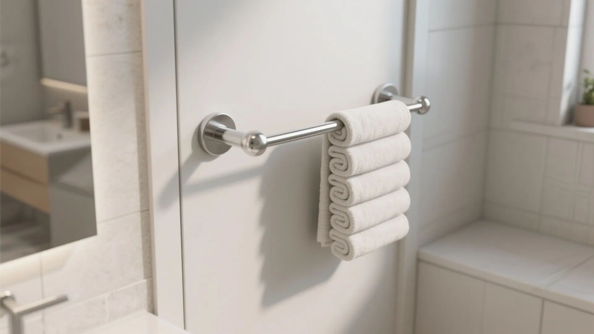 3. Swing Arm Towel Bars
