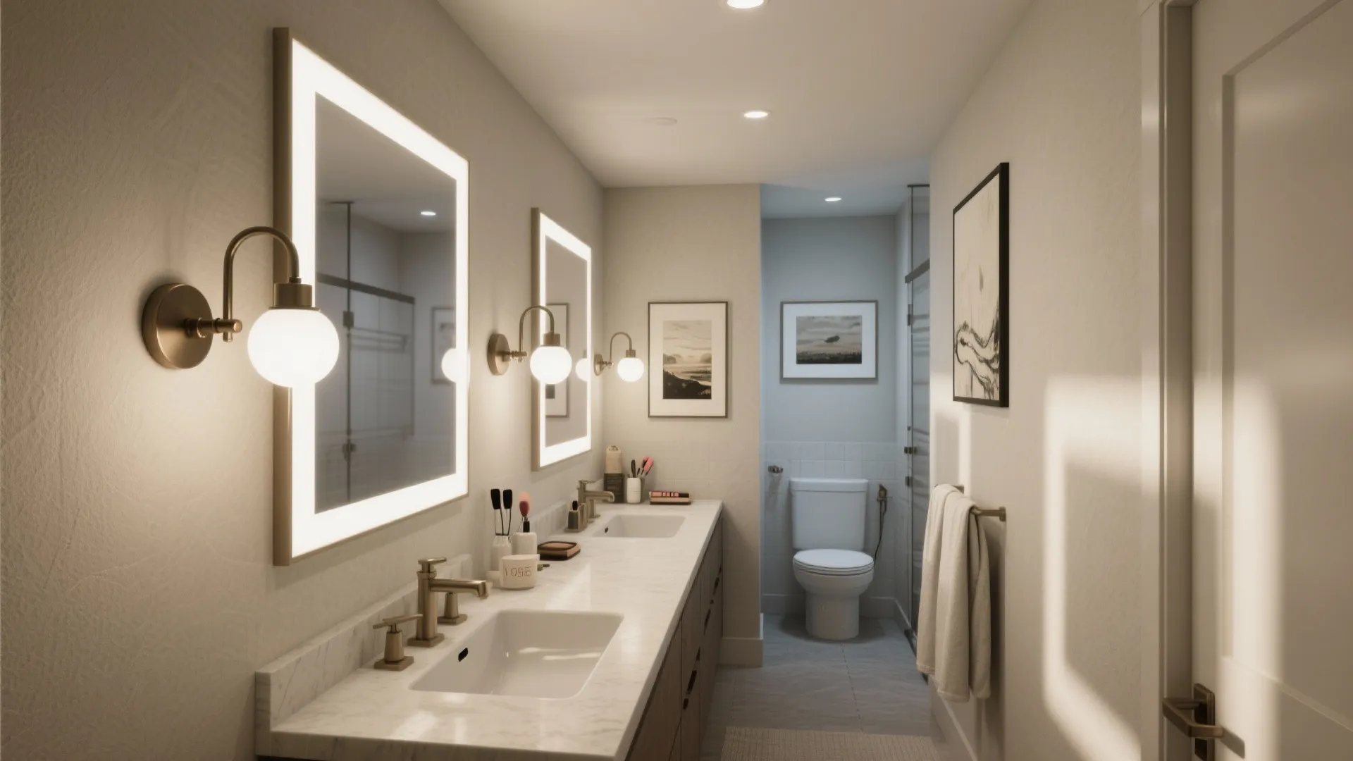 5. Wall-Mounted Swing-Arm Trio for Flexible Lighting