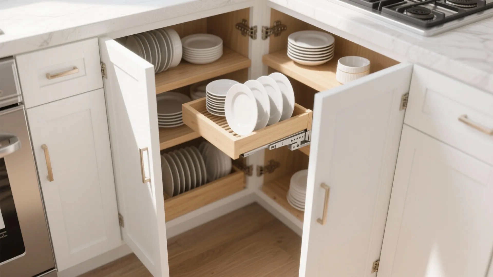 5. Swing-Out Shelving