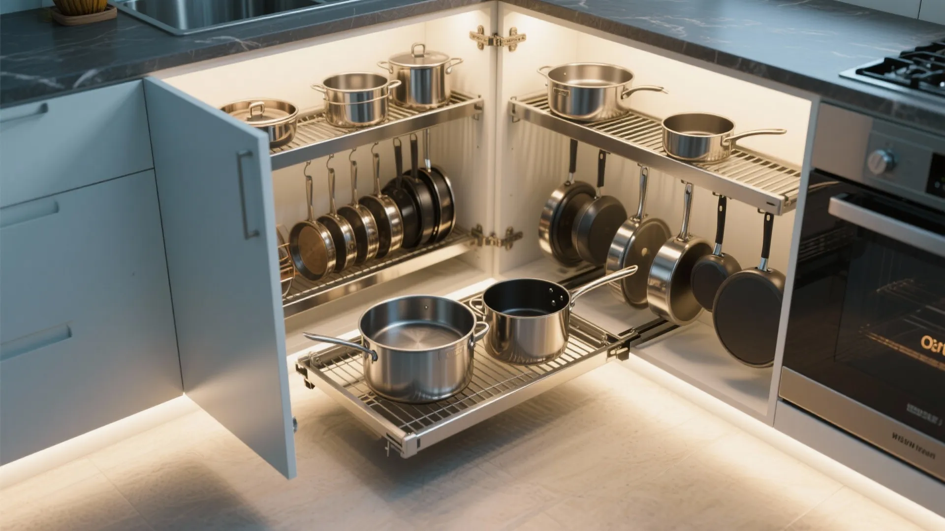 3. Swing-Out Shelving Systems