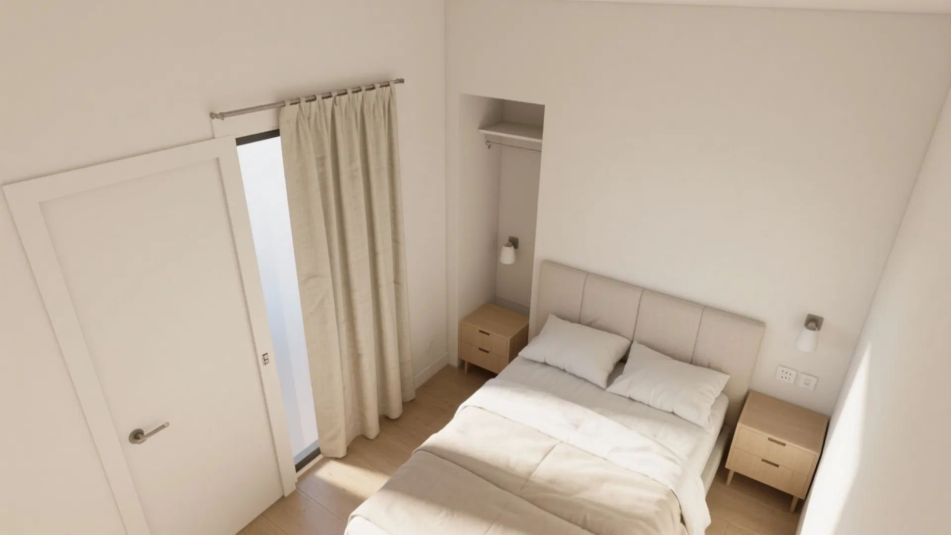 Idea 3: Swap swing space for sliders, pockets, or curtains