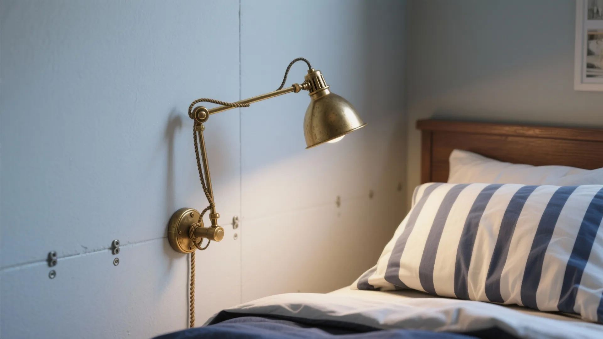 4. Swing Arm Reading Lamps with a Nautical Twist
