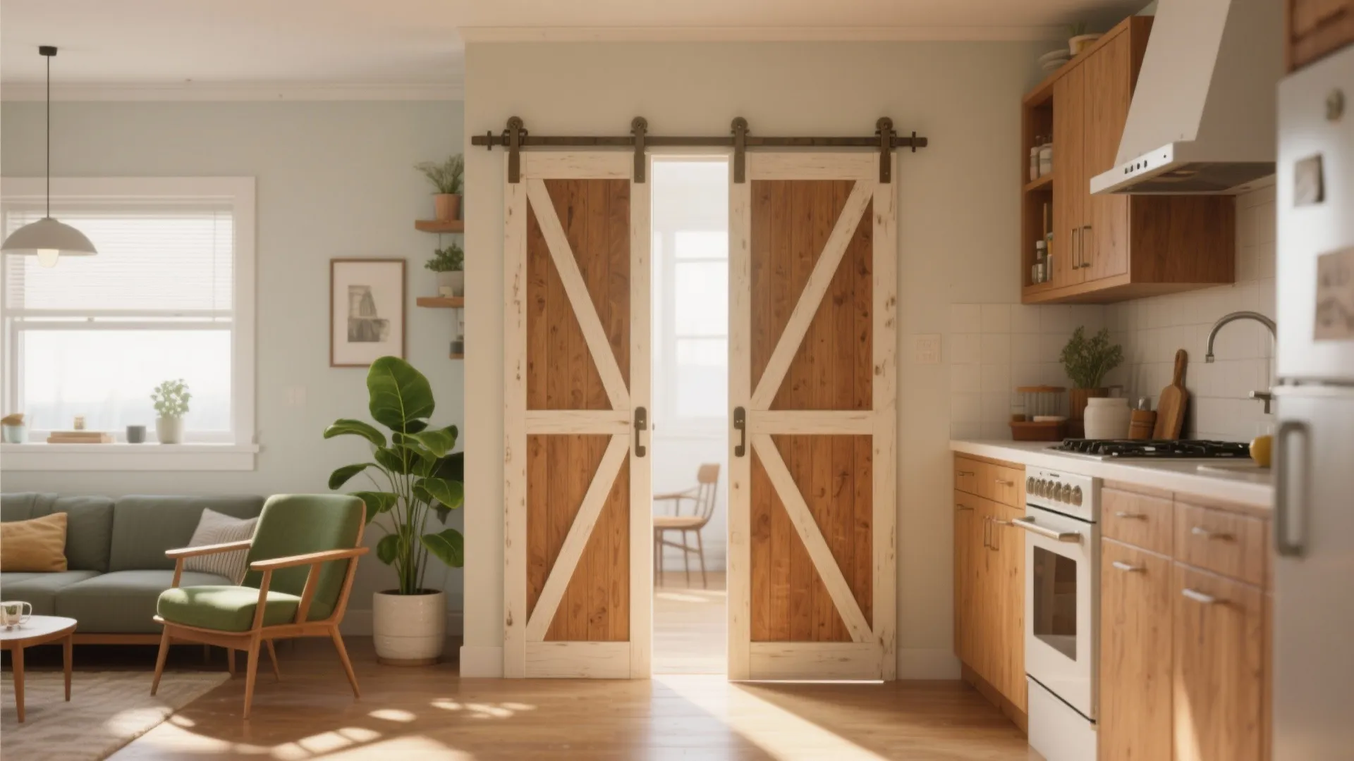Swinging Door Ideas: 5 Small-Kitchen Wins: Creative swinging door solutions that save space and amp up style in compact kitchens