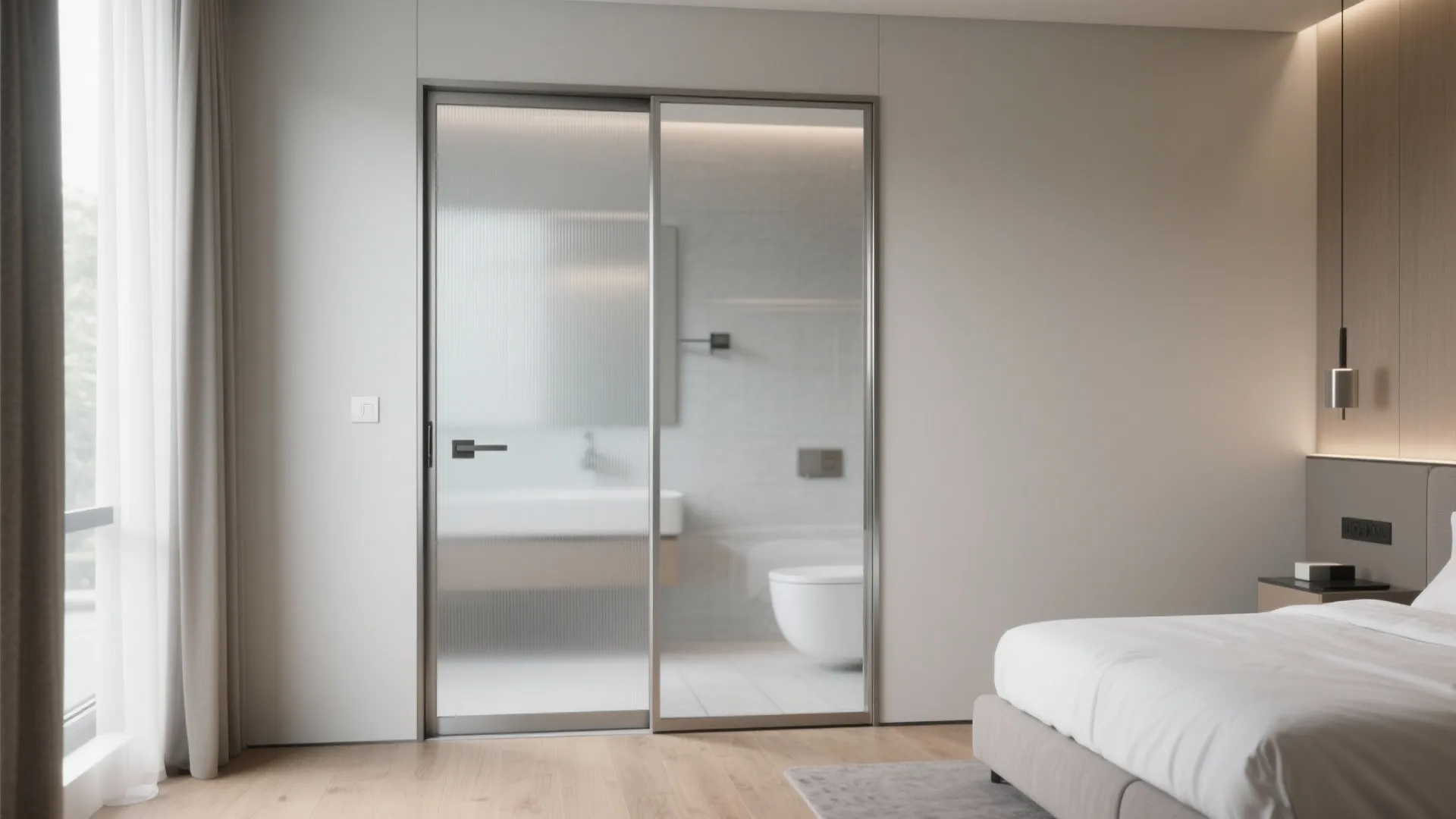 Smart privacy: switchable glass and acoustic seals