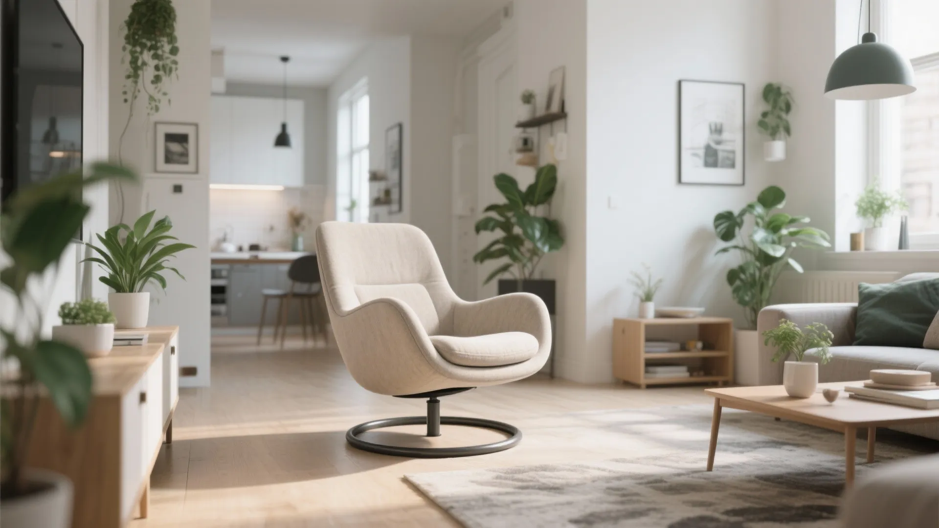 Swivel Accent Chair for Flexibility