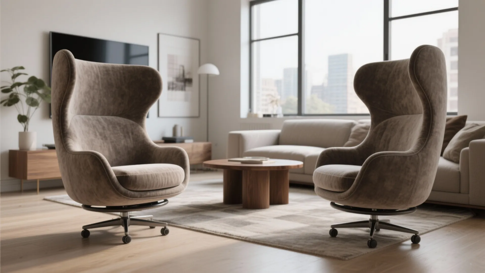 Swivel Barrel Chairs: Conversation on a Pivot