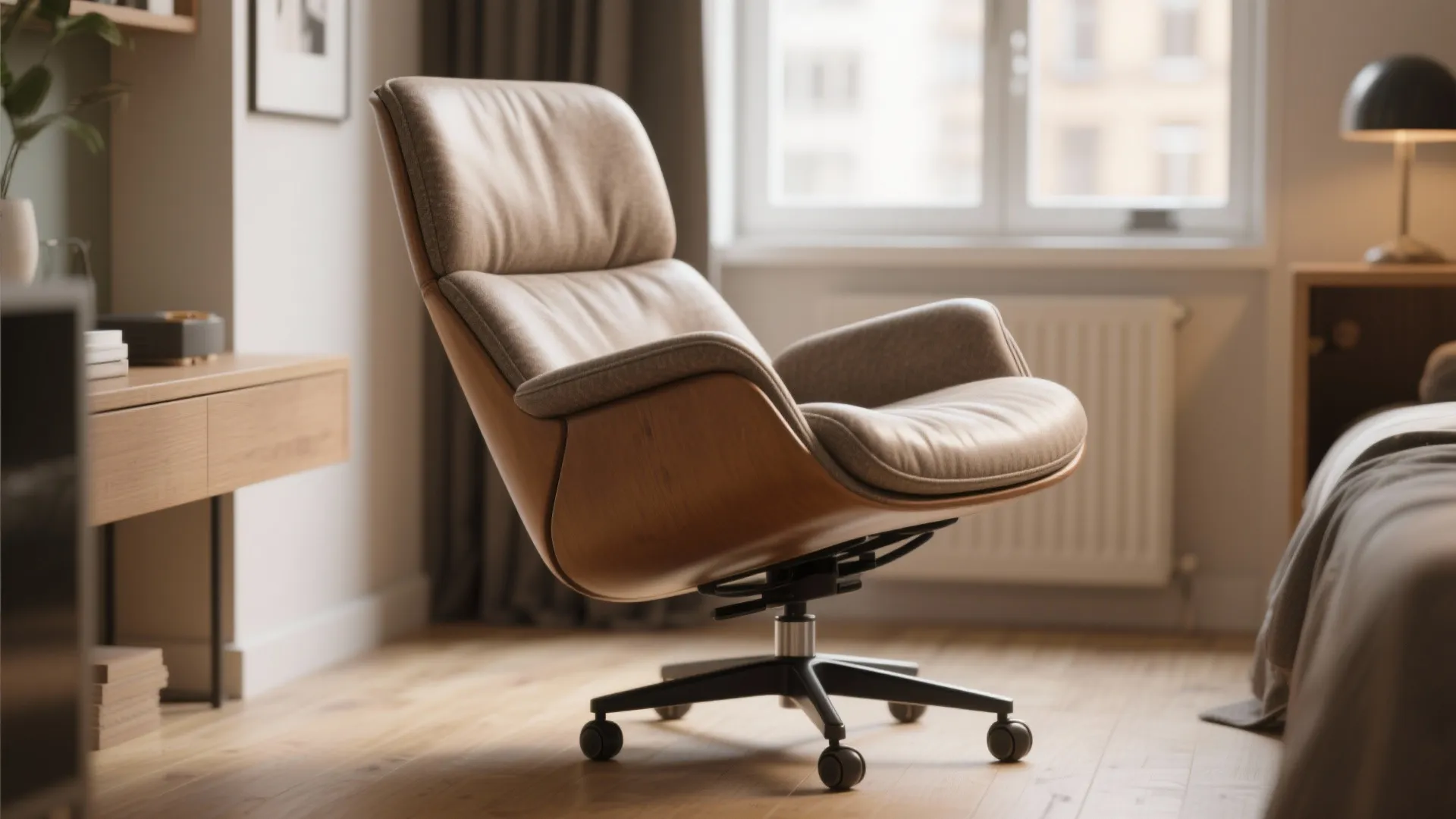 3. Convertible swivel chair