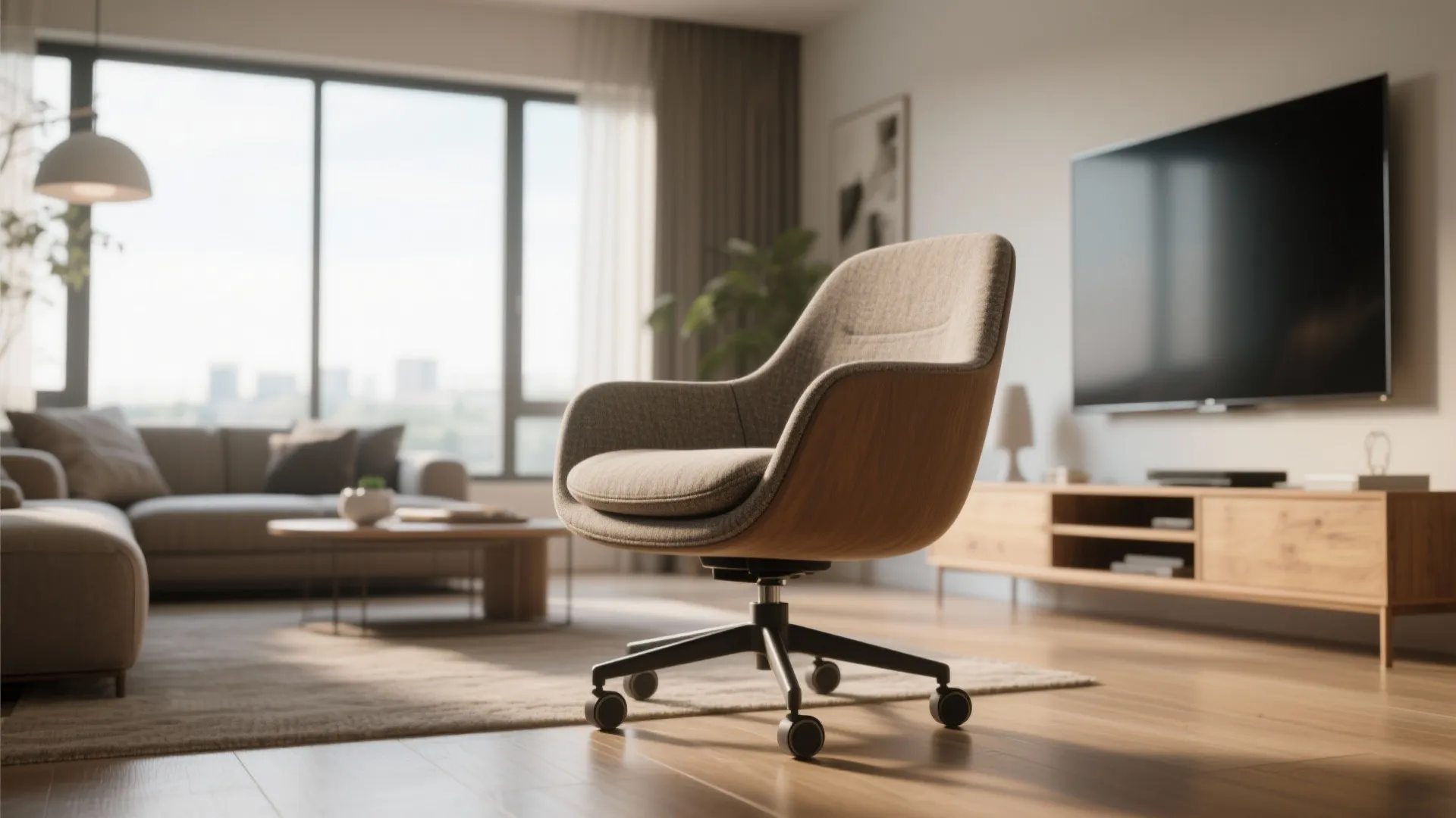 4. Swivel Chair — versatile and social
