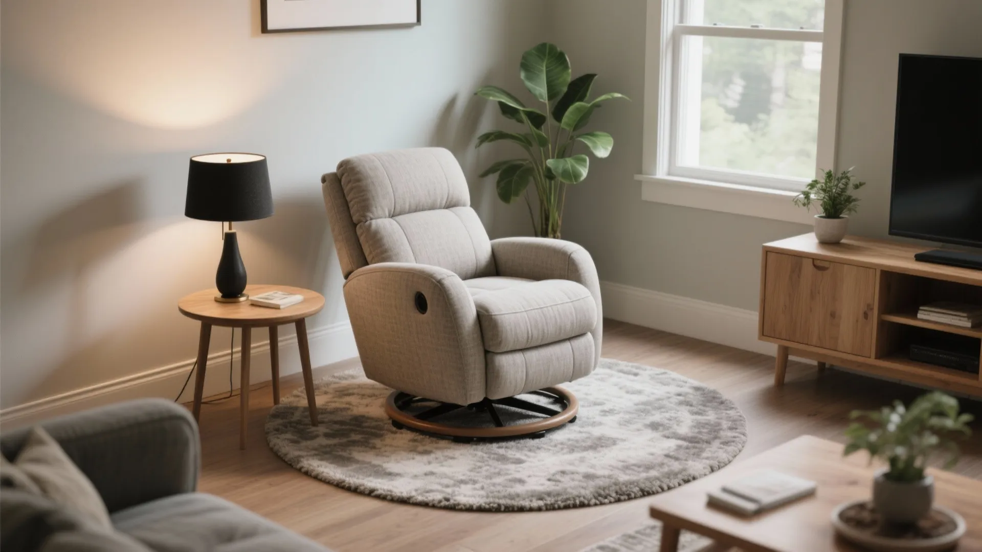 Swivel-Glider Recliners as Corner Anchors