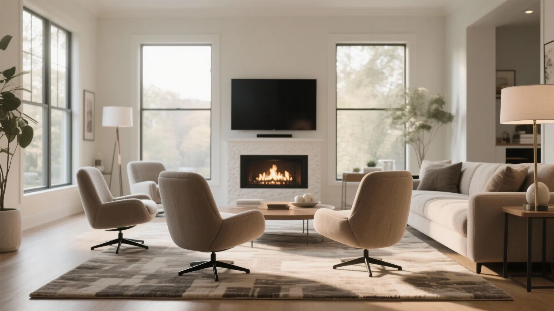 3. Swivel Chairs for Flexible Conversation