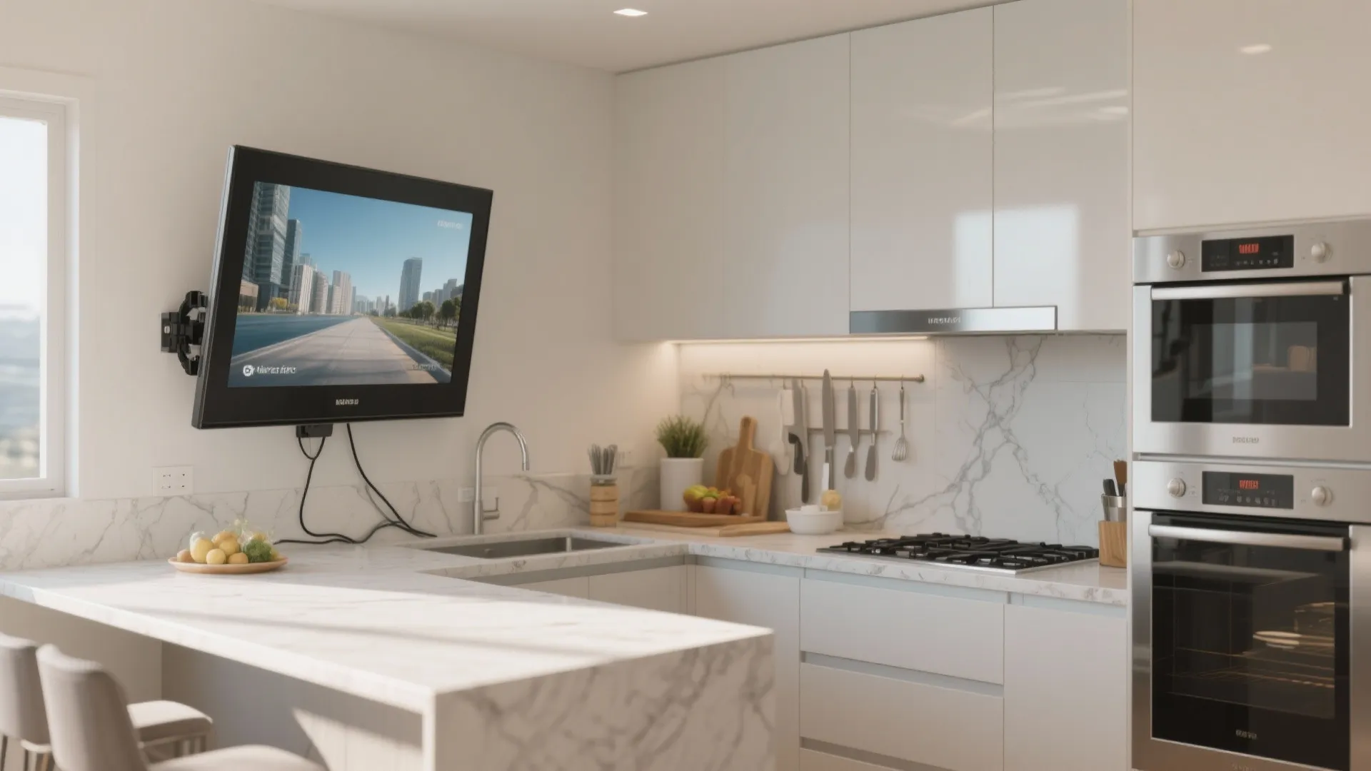 2. Use a Swivel Wall Mount